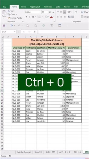 Hide Sensitive Data in 1 Second Excel trick #shorts #excel #dataanalysis