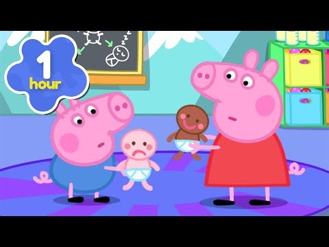 Peppa & George Learn to be BIG Siblings 🍼 Sibling School! 👶 Peppa Pig Full Episodes | 1 Hour