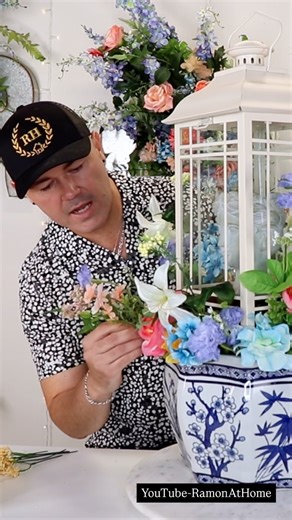 Ramon_at_Home on Instagram: "Todays video on my YouTube channel was all bout decorating for #spring using one of my all time favorite decorating tools of all time, LANTERNS! I shared 3 super fun and easy ideas to create gorgeous Spring displays using florals, ribbons and bunnies. . . . #design #springtime #springdecor #diy #diydecor"