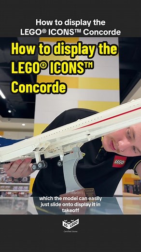 Displaying the LEGO® ICONS™ Concorde: Stand, Case, and More!