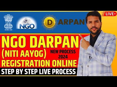 NGO Darpan Registration Live Process Online | NITI Aayog Registration