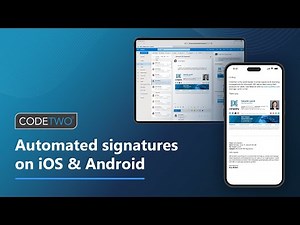Automatic email signatures on iOS & Android mobile devices