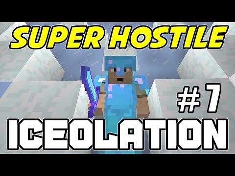 SUPER-FAST CRAZY CREEPERS - Minecraft Super Hostile ICEOLATION MAP - Ep. 7