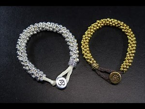 Metal Beaded Kumihimo Bracelet Tutorial for Beginners