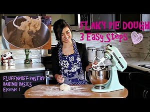 Easy Flaky Pie Crust Dough Recipe (3 Easy Steps) - Fluffnpuff Pastry Baking Basics