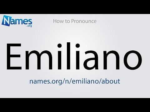 How to Pronounce Emiliano