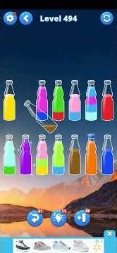 Water Sort – Color Puzzle Game – Level 494 | Color Puzzle Challenge