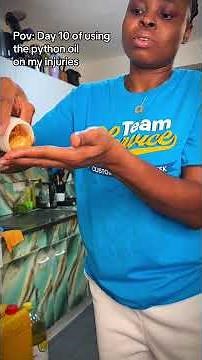 Day 10 of using the python oil on my injuries