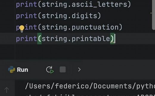 在python中使用string模块节省你的时间（带字幕）