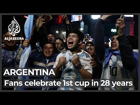 Celebrations in Buenos Aires as Argentina claim Copa America title