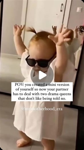 Cris | Motherhood | Mom Quotes | SAHM on Instagram: "😂 SERIOUSLY!👇 .👉 SHARE this with your partner And don’t forget to FOLLOW @mymotherhood_era for more daily parenting inspiration and mom quotes ✨🌸 SORRY NOT SORRY! She might look like my partner but she acts like me 😂 …and I couldn’t be happier! 🎉 One day she will know that her mama quit her corporate career to ensure she has the best support and love during those first few years of her life, but still without sacrificing our financial st