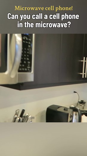 Can your cell phone work in a microwave?! 🤔 #microwave #cellphone #science