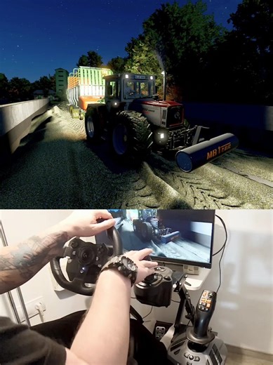 Mercedes MB Trac 1800 Steering Wheel Thrustmaster Farmstick #dkgc #fs25 #mercedes #agriculture #farm