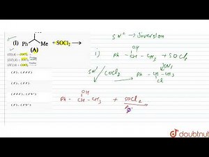 In which of the following reactions, retention of configuration takes place ? (I) . (II) (A)+COC...
