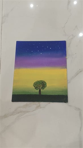 Beautiful Painting with acrylic colour.