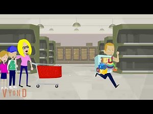 Childish Dad goes shoplifting