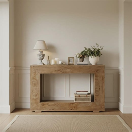 Modern Rustic Wood Console Table for Entryway - Etsy