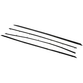 Door Beltline Weatherstrip Chrome Top Set Mustang 1965-1966