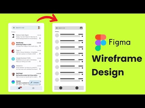 Gmail App Wireframe Made Easy with Figma Design