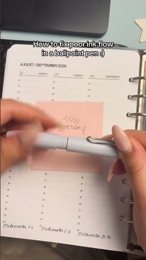 how to fix poor ink flow in a ballpoint pen :)