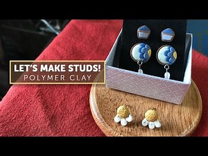 Polymer Clay Tutorial 131: Let's Make Polymer Clay Stud Earrings!