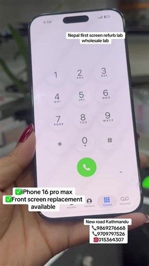 📱 iPhone 16 Pro Max — Front Screen Replacement Available 🚨 Premium Front Screen Replacement Service at MTS Lab! 🚨 Is your iPhone 16 Pro Max suffering from a cracked, damaged, broken, black, flickering, or touch-problem display? Don’t worry—we provide professional front screen replacement with a focus on excellent display quality and finishing. ✨ Why Choose MTS Screen Refurb Lab? ✅ iPhone 16 Pro Max front screen replacement available ✅ High-quality OLED display restoration ✅ Excellent touch re