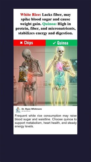 Chips vs Quinoa — Most People Choose Wrong #health #fitness #gym #facts #workout