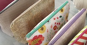 Simple DIY Cosmetic Pouch Tutorial