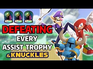 Battling & Defeating Every Assist Trophy in Super Smash Bros. Ultimate & Knuckles