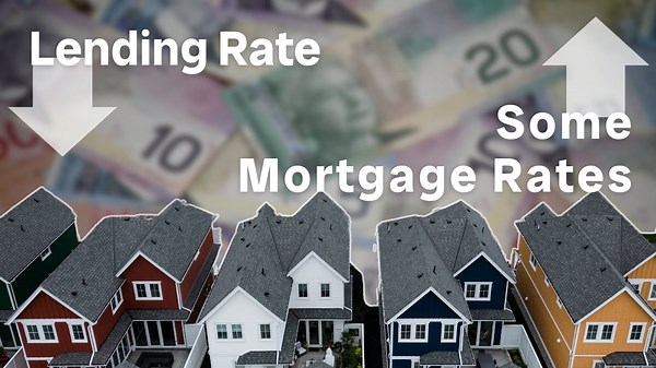 When Canada's lending rate goes down, why do some mortgage rates still go up?