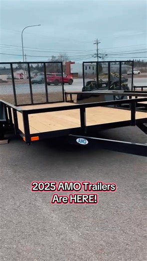 🔥Our brand new 2025 AMO Trailers are HERE!!🔥 We have a large variety of sizes to fit all of your needs. Come into Yard Gear today, we're open Monday to Friday from 8am-5pm and Saturday from 9am-3pm! #2025 #AMOTrailers #amo #trailers #yardgear #new | Yard Gear Sales & Service