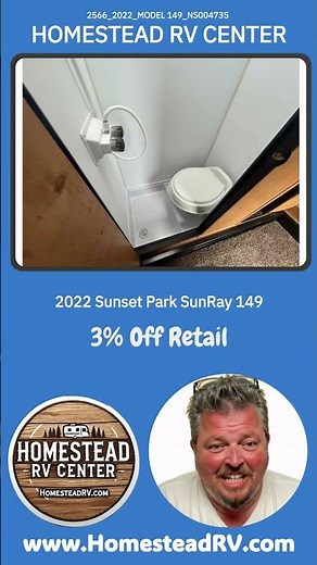 2022 Sunset Park Sunset Park SunRay 149 Travel Trailer - Unit: 2566 www.homesteadrv.com