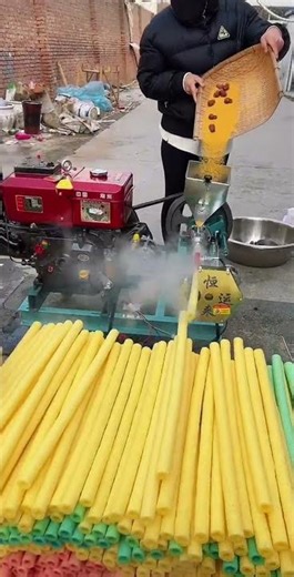 Diesel-powered multi-functional grain extruder #extruder#Puffing machine manufacturer😘