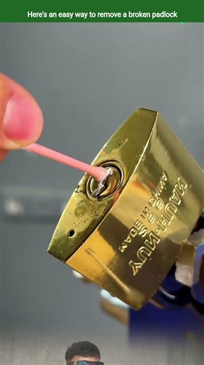 Here's an easy way to remove a broken padlock