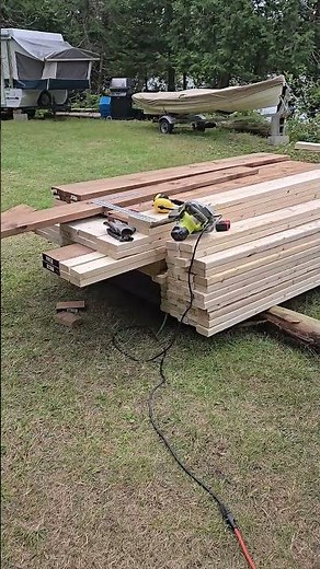 Somebody is planning to build a shed!! Part 2 #500subs #cedartrees #carpentry