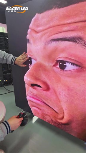 Let me fix his eyes.#ledscreen #leddisplay #eagerled #indoorledscreen #ledwall #ledmodule