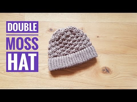 How to Loom Knit a Double Moss Stitch Hat (DIY Tutorial)