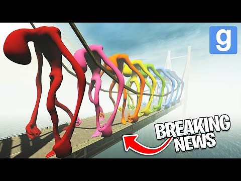 BREAKING NEWS RAINBOW BRIDGE! (Garry's Mod Sandbox) | JustJoeKing