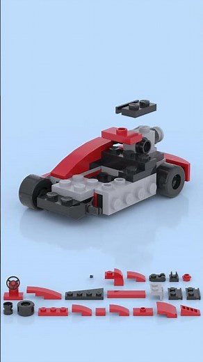 LEGO Red Racer Go Kart 🧱🔥 Mini Speed Beast You Can Build! 🏁💨 #lego
