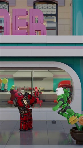 Deadpool Lego & Roblox EP5 #tsb #forsaken #violent district #roblox #animation #memes