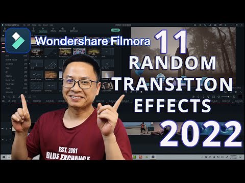 Wondershare Filmora 11 Random Transition Effects - Tutorial For Beginners