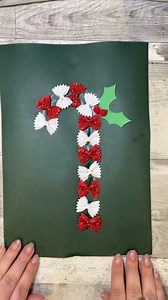 240K views · 2.8K reactions | ❤️懶❤️Pasta shape Candy Cane! ❤️懶❤️ This is such a sweet candy cane craft 殺 All you need is your pasta shapes (I used pasta bows) paint, glitter, glue and paper! #craftideas #crafts #preschoolactivities #funcrafts #easycrafts #craft #preschoolathome #crafting #kidscrafts #funcraftskids #craftsforkids #christmas #christmascrafts #candycane | Home is Where the Art is | Facebook