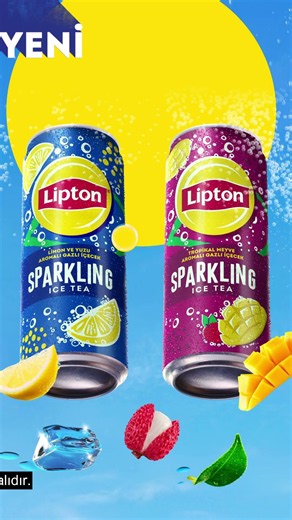 Lipton Ice Tea Sparkling: Baloncuklu bir ferahlık!