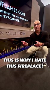 You Won’t Stop Staring At It. Plus This Fireplace Comes in 52” to 120” and has multiple color and flames options. The coolest thing is you can stare into it year-round because it can be run with or without the 10,000 BTU heater. Making this a awesome entertaining space even in the middle of the summer! Contact us for more details of this amazing product. #ElectricFireplace, #Fireplace #DIY #Reels #Viral. | Interior Trend Inc.