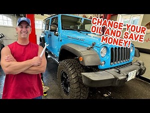 (SAVE MONEY!) How to Change the Oil in a 2012-2017 Jeep Wrangler 3.6L Engine 🔥