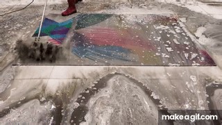 From Black Mud to Bright! Satisfying Carpet Cleaning on Make a GIF