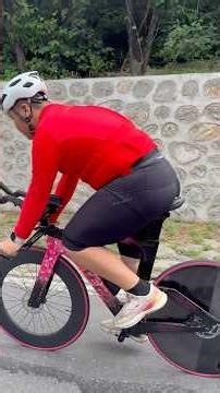 A 200-pound young man experiences triathlon cycling. #automobile