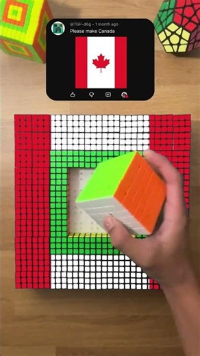 Making CANADA on Rubik's Cubes! 🇨🇦