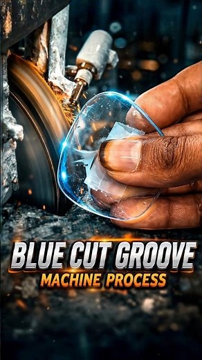Blue Cut Purple Lens Grooving | How Blue Block Lens Edge Groove