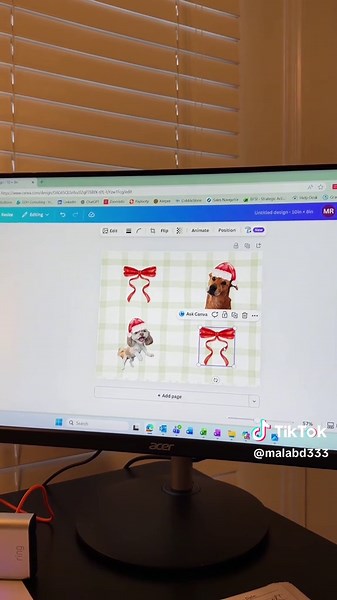 Make my holiday themed @Microsoft Teams background with me 🎅🏻 Might do this for every season😭🫶🏼 Tank and Bo approved ✅ #holidays #corporate #msteams #fyp #sales